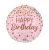 Fólia lufi pink Happy Birthday