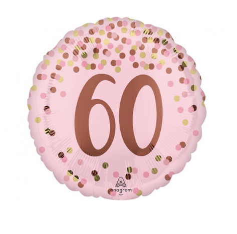 Fólia lufi kerek pink "60"