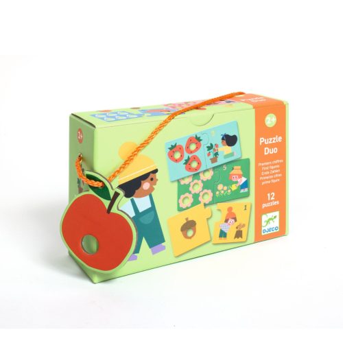 DJECO Párosító puzzle - Számpárosító, 24 db-os - First figures