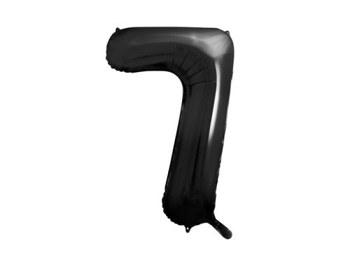 Óriás szám fólia lufi 86cm fekete "7"