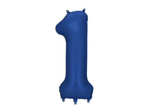Óriás szám fólia lufi 86cm sötétkék "1"