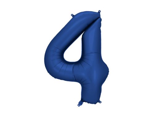 Óriás szám fólia lufi 86cm sötétkék "4"