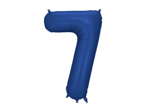 Óriás szám fólia lufi 86cm sötétkék "7"