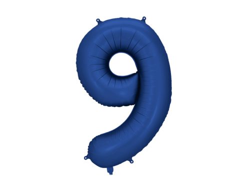 Óriás szám fólia lufi 86cm sötétkék "9"