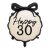 Fólia lufi kerek fekete masnival "30"